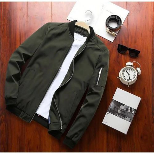 Jacket Homme-Automne vert et noir