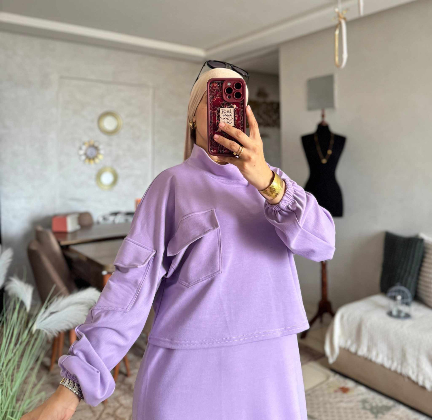 طقم كسوة + جيلي عصري مونطوني – قماش تركي فاخر | 4 ألوان